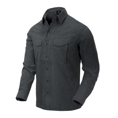 Chemise DEFENDER Mk2 manches longues NOIR/GRIS MELANGÉ