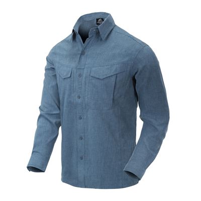 Chemise DEFENDER Mk2 manches longues BLEU MELANGE