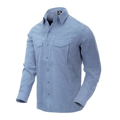 Chemise DEFENDER Mk2 manches longues BLEU CLAIR MELANGE