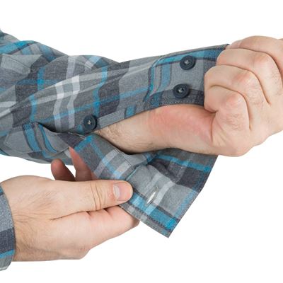 Chemise DEFENDER Mk2 PILGRIM à carreaux BLEU Helikon-Tex® KO-DPG-SR-P6501 8