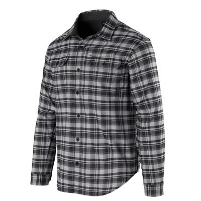 Chemise GREYMAN à manches longues OLD SCHOOL GREY PLAID