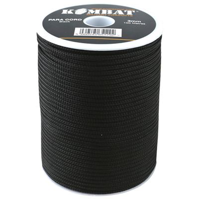 Cordon PARA CORD ø 3 mm / 100 m NOIR