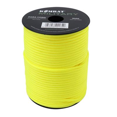 Cordon PARA CORD ø 3 mm / 100 m NEON Yellow