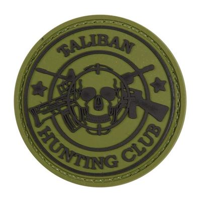 Écusson TALIBAN HUNTING CLUB plastique velcro VERT