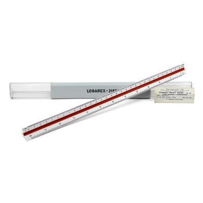 Règle graduée triangulaire 30 cm LOGAREX 21602