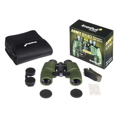 Jumelles binoculaires avec viseur 8x40 ARMY VERT Levenhuk LE-81931 2