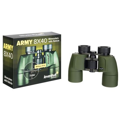 Jumelles binoculaires avec viseur 8x40 ARMY VERT Levenhuk LE-81931 10