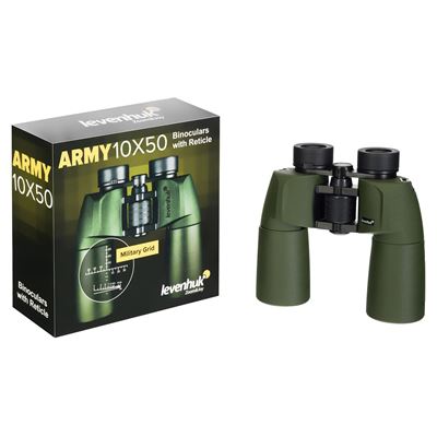 Jumelles binoculaires avec viseur 10x50 ARMY VERT Levenhuk LE-81934 4