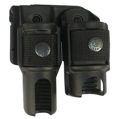 Étui pour lampe torche et spray en plastique rotatif