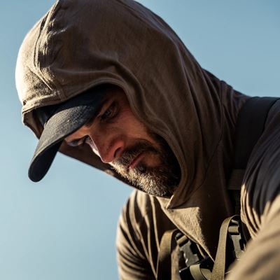 Sweat-shirt fonctionnel LOCHSA MERINO DARK EARTH EBERLESTOCK LHE 2