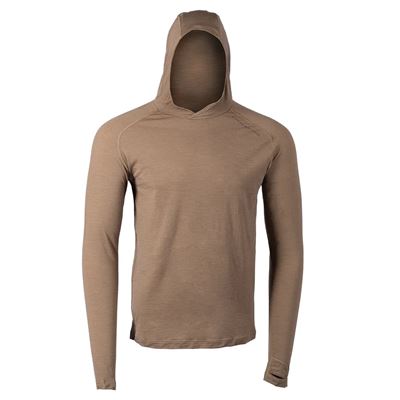 Sweat-shirt fonctionnel LOCHSA MERINO DARK EARTH