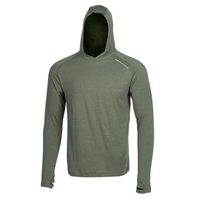 Sweat-shirt fonctionnel LOCHSA MERINO LODEN VERT