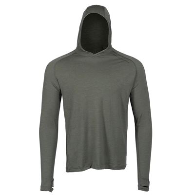Sweat-shirt fonctionnel LOCHSA MERINO SLATE GRIS