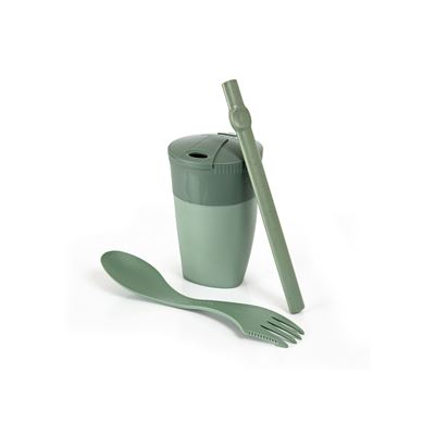 Set tasse, paille et couverts ReKit BIO VERT