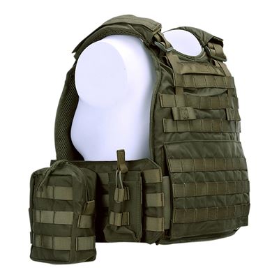 Gilet tactique RANGER avec poches MOLLE, armure VERTE 101INC LQ14122-OD 7