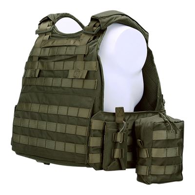 Gilet tactique RANGER avec poches MOLLE, armure VERTE 101INC LQ14122-OD 4