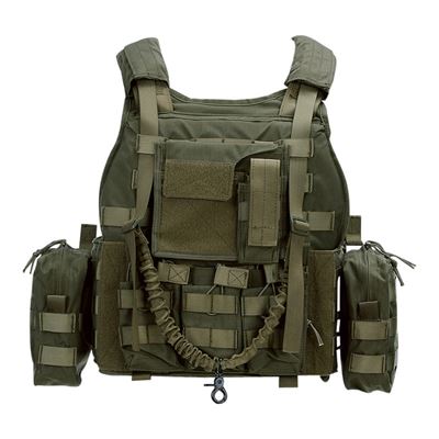 Gilet tactique RANGER avec poches MOLLE, armure VERTE
