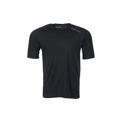 T-shirt fonctionnel LOCHSA 180 MERINO manches courtes NOIR
