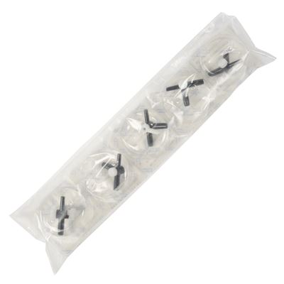 Robinet à trois voies LUER en plastique, lot de 5 pièces  LUER 3