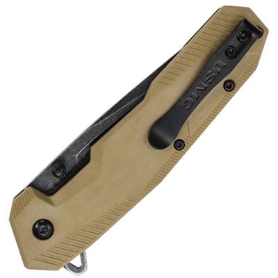 Couteau pliant USMC 3007 TAN  M-A3007TN 2