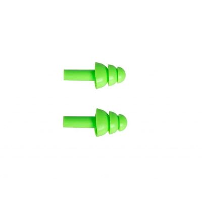 Bouchons d'oreille MAXDEFENSE en silicone VERTS EARMOR M03-GR 3