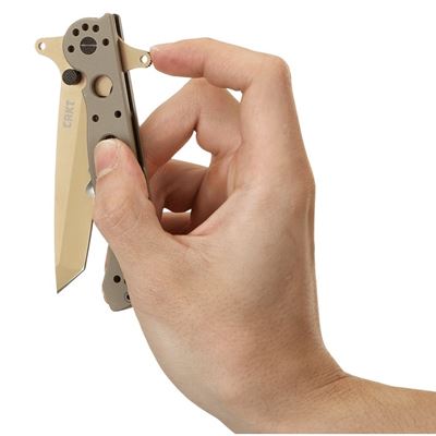 Couteau pliant M16 SPECIAL FORCES lame combinée DESERT CRKT M16-13DSFG 7