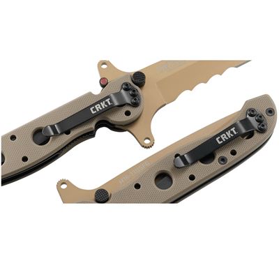 Couteau pliant M16 SPECIAL FORCES lame combinée DESERT CRKT M16-13DSFG 9