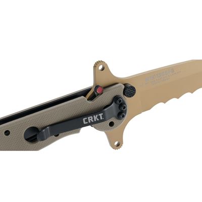 Couteau pliant M16 SPECIAL FORCES lame combinée DESERT CRKT M16-13DSFG 10