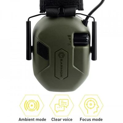 Écouteurs électroniques M300A VERTS EARMOR M300A-FG 2