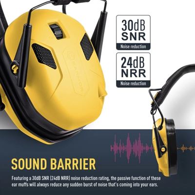 Écouteurs électroniques M300X NOIR EARMOR M300X-BK 5