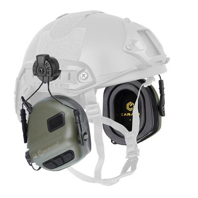 Casque électronique M31H PLUS avec fixation sur casque VERT