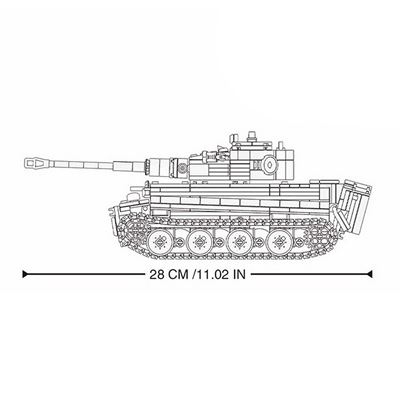 Kit de char lourd PANZERKAMPFWAGEN VI TIGER avec télécommande Sluban M38-B0851 3