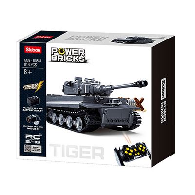 Kit de char lourd PANZERKAMPFWAGEN VI TIGER avec télécommande Sluban M38-B0851 2