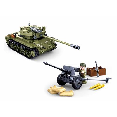 Kit de construction M26 PERSHING 2 en 1 Sluban M38-B0860 4