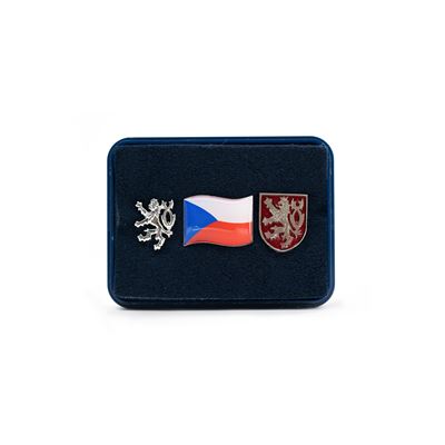 Jeu de badges RÉPUBLIQUE TCHÈQUE PIN