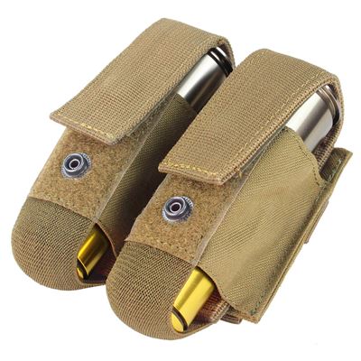 Sacoche MOLLE pour deux grenades de 40 mm. Cartouches COYOTE BROWN