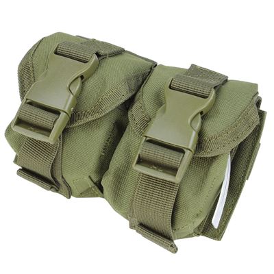 Pochette MOLLE pour deux grenades VERTE