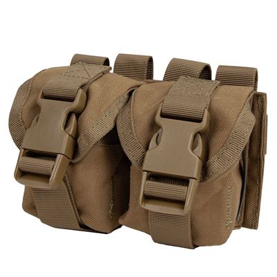 Pochette MOLLE pour deux grenades COYOTE BROWN