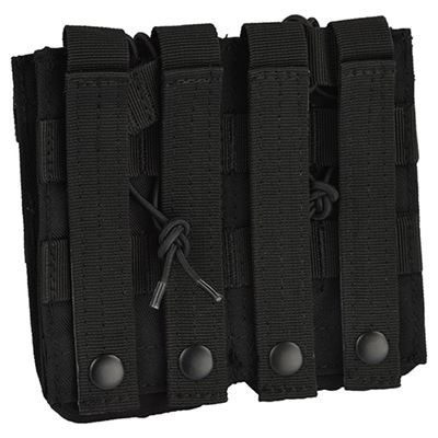 Sacoche MOLLE double pour chargeurs 2xM4 ouverte NOIRE CONDOR OUTDOOR MA19-002 2