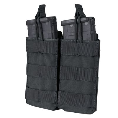 Sacoche MOLLE double pour chargeurs 2xM4 ouverte NOIRE