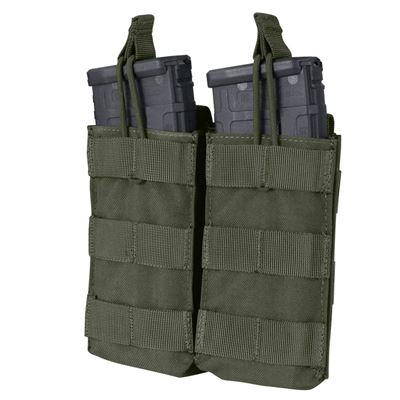 Sacoche MOLLE double pour chargeurs 2xM4 ouverte RANGER GREEN