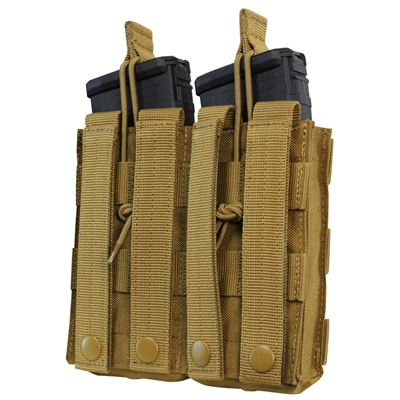 Sacoche MOLLE double pour chargeurs 2xM4 ouverte COYOTE CONDOR OUTDOOR MA19-498 2