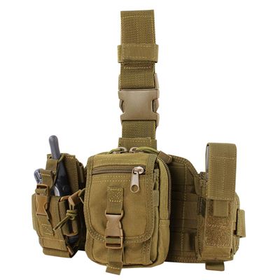 Panneau MOLLE avec étuis COYOTE BROWN