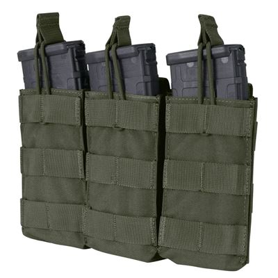 Sacoche MOLLE triple pour chargeur. 3xM4 ouverte RANGER GREEN