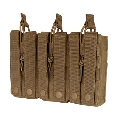 Sacoche MOLLE triple pour chargeur. 3xM4 ouverte COYOTE CONDOR OUTDOOR MA27-498 3