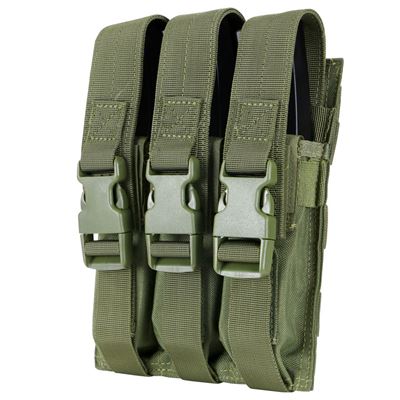 Sacoche MOLLE triple pour chargeurs MP5 VERTE