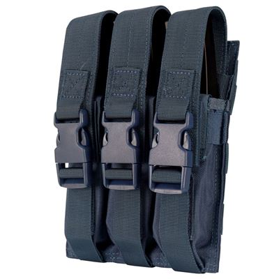 Sacoche MOLLE triple pour chargeurs MP5 BLEUE