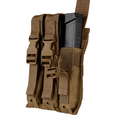 Sacoche MOLLE triple pour chargeurs MP5 COYOTE BROWN CONDOR OUTDOOR MA37-498 3