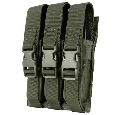 Sacoche MOLLE triple pour chargeurs MP5 RANGER GREEN