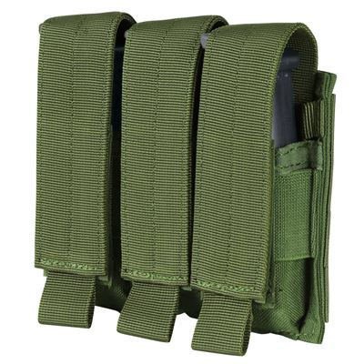 Sacoche MOLLE triple pour chargeurs M9 VERTE